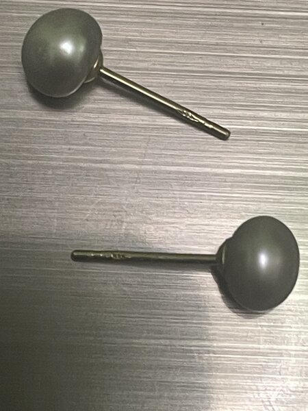 Cercei fetite/ femei Aur 14 k cu perla de cultura.